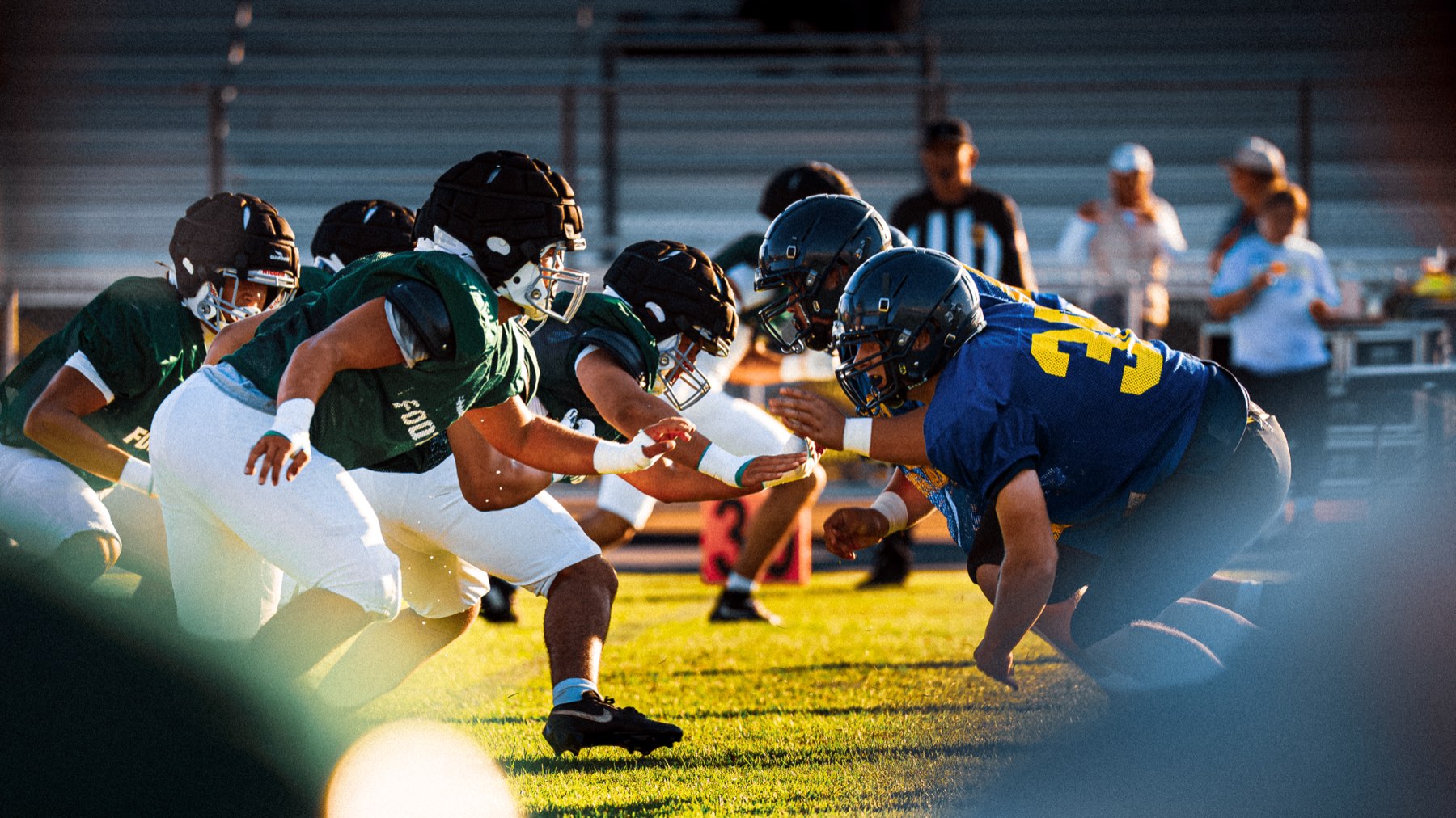 Arroyo Grande and Templeton set at the line of scrimmage